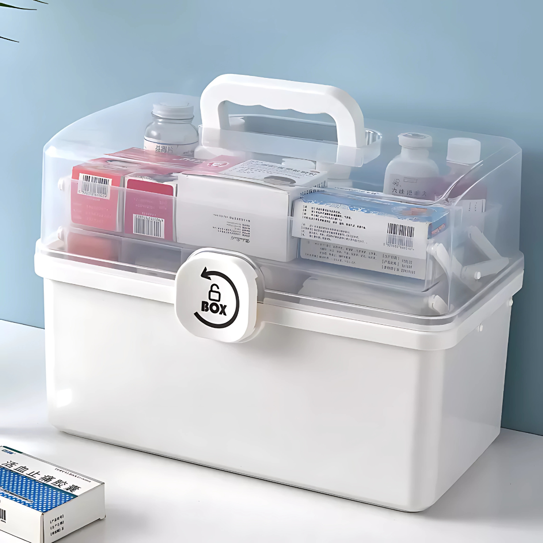 Organizadora FirstAid Vault - Tu centro de salud personal, organizado y al alcance.