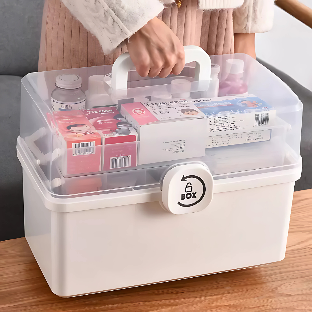 Organizadora FirstAid Vault - Tu centro de salud personal, organizado y al alcance.