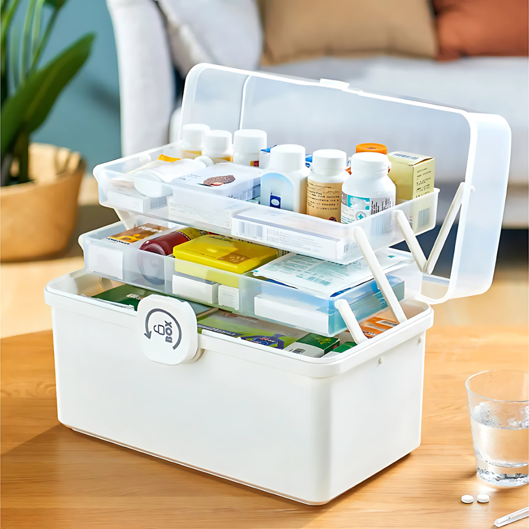 Organizadora FirstAid Vault - Tu centro de salud personal, organizado y al alcance.