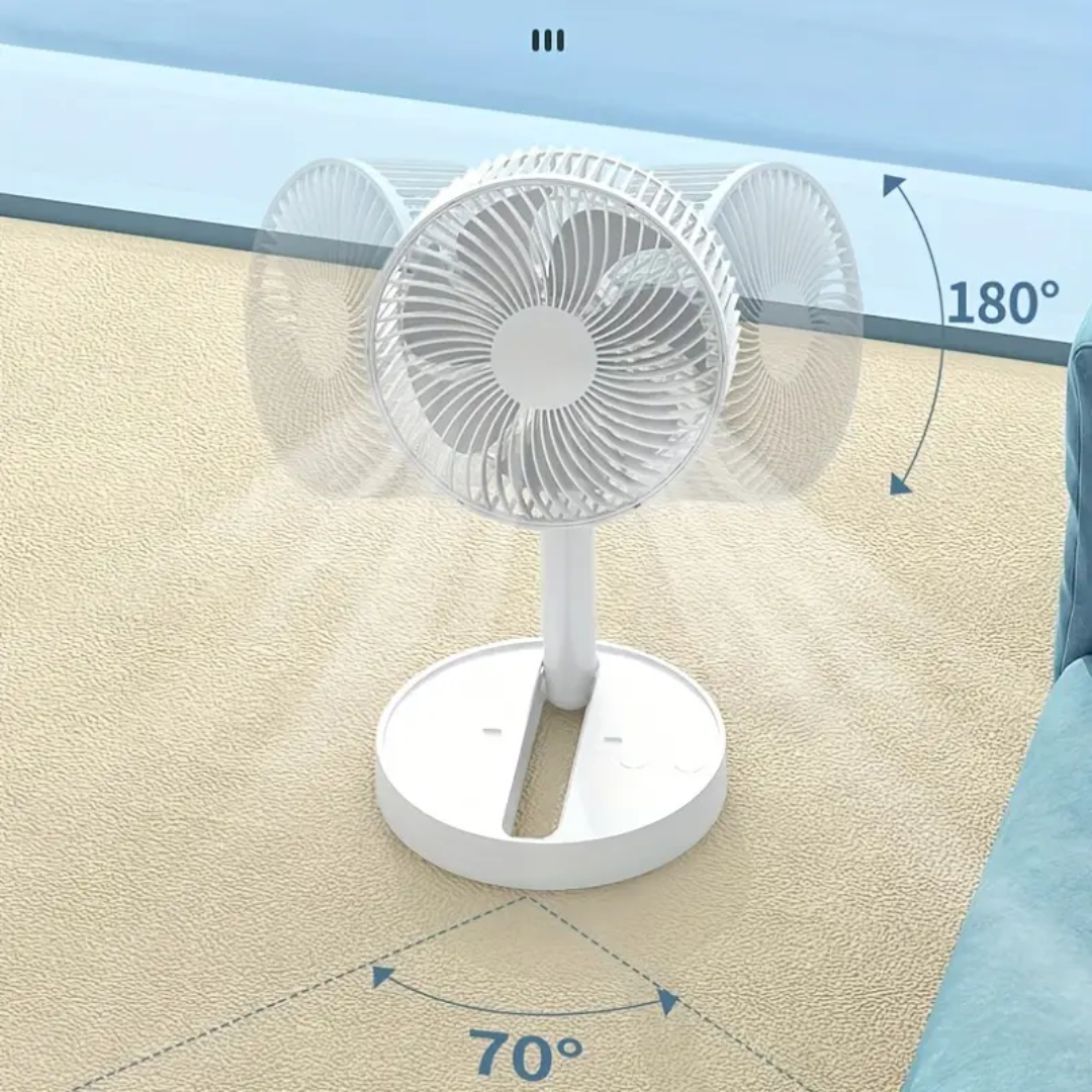 FoldCool - El ventilador que también sostiene tus momentos.