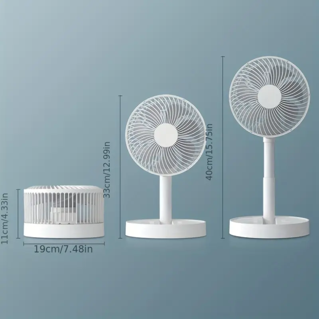 FoldCool - El ventilador que también sostiene tus momentos.