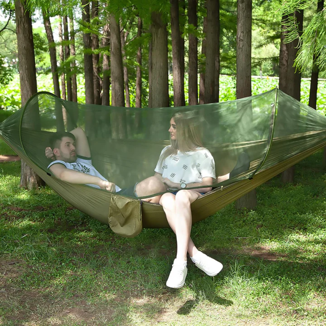 Nomad Hammock Pro – Duerme seguro, descansa sin intrusos.
