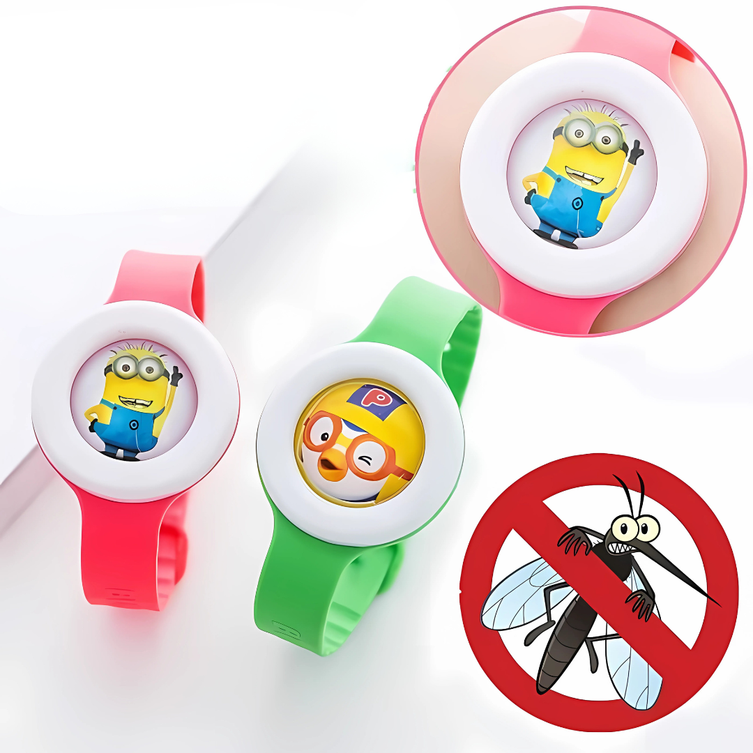 Pack x3 Und. Pulsera Antimosquitos para Bebés MosquitoGuard Kids - 3 pulseras, 0 picaduras: protege a tus hijos en casa o al aire libre.