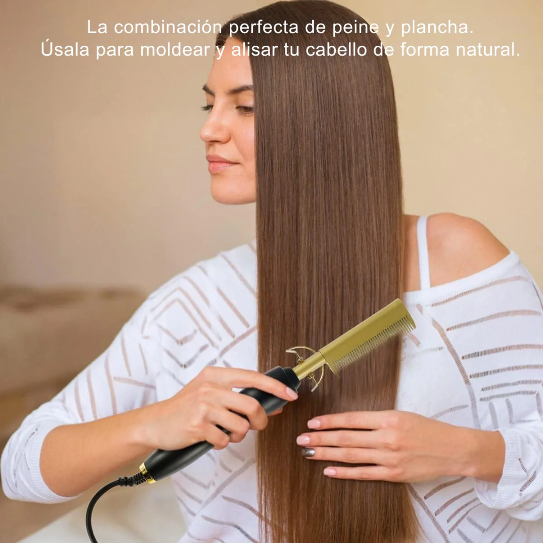 Peine CeramiBrush Pro – Peina, alisa y cuida tu cabello sin esfuerzo.