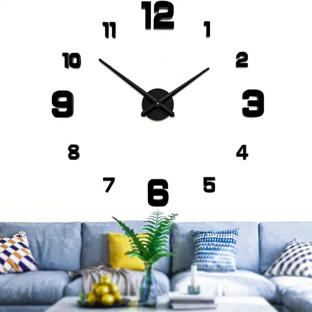 Reloj EchoWall 3D - Transforma tu espacio con elegancia, y nunca pierdas la noción del tiempo.