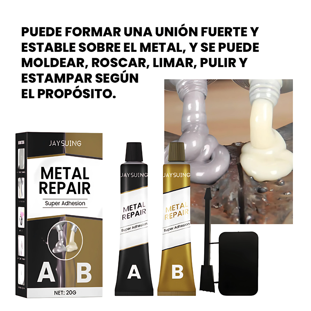 Kit Repara Metal TitanBond - Para uniones metálicas firmes, sin filtraciones ni fallas.