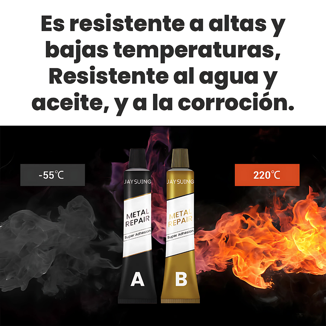 Kit Repara Metal TitanBond - Para uniones metálicas firmes, sin filtraciones ni fallas.
