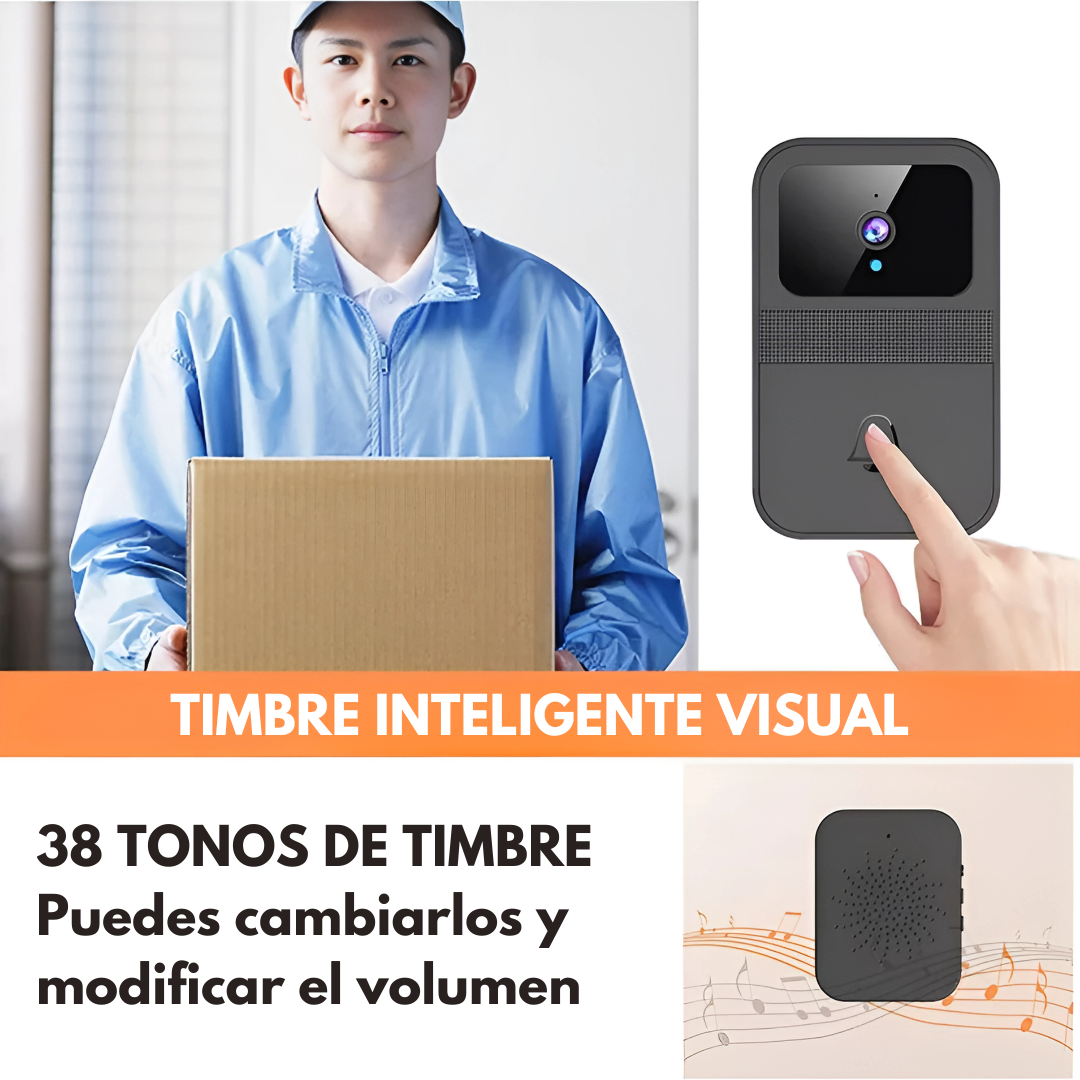 Timbre HomeHalo - Escucha y ve lo que pasa fuera, sin tener que salir.