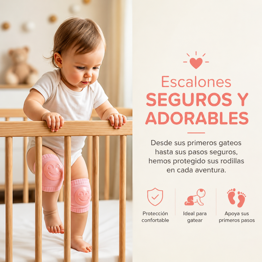 RODILLERAS DE BEBÉ (PACK x2 PARES) – Protección suave para gatear, explorar y crecer con confianza
