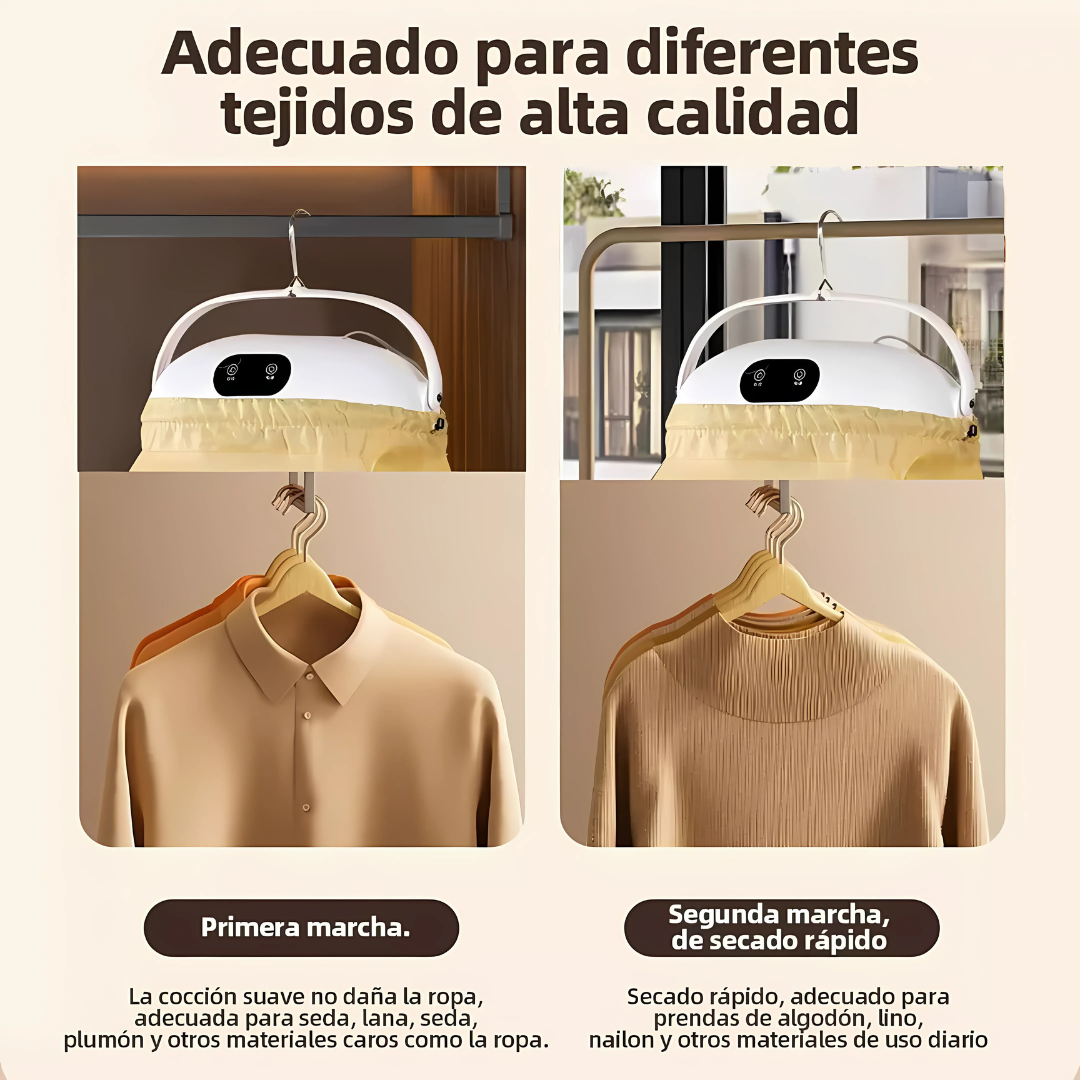 Secadora Portátil SwiftDry - Seca tu ropa rápido y sin ocupar espacio, estés donde estés.