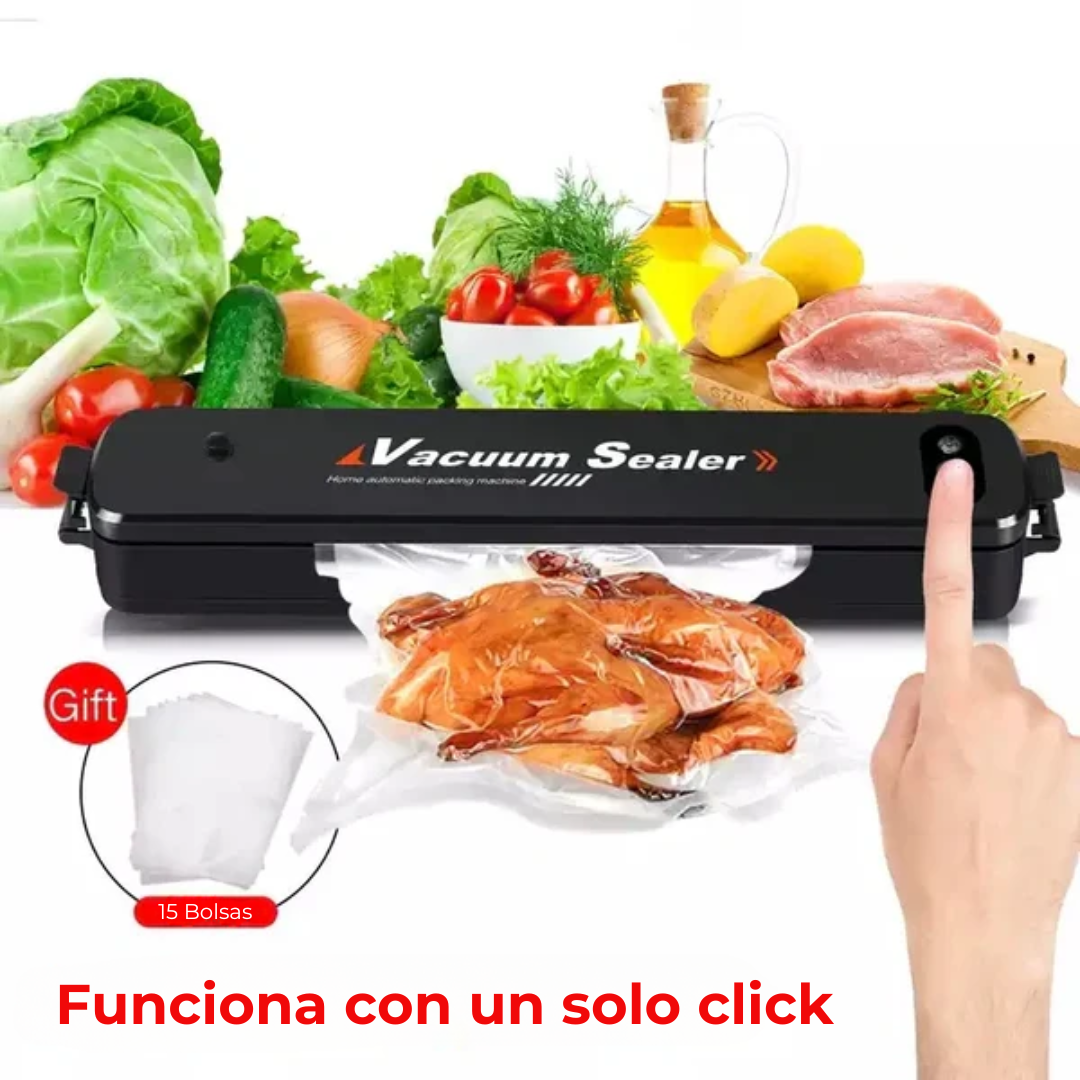 Sellador al vacío AeroSeal Pro - Dile adiós al desperdicio, mantén tu comida fresca por más tiempo.