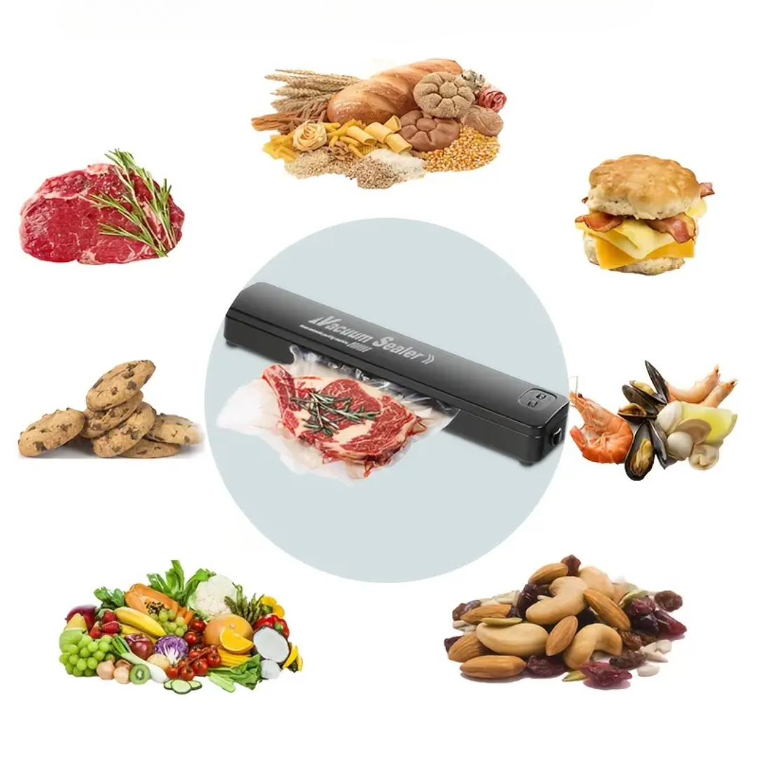 Sellador al vacío AeroSeal Pro - Dile adiós al desperdicio, mantén tu comida fresca por más tiempo.