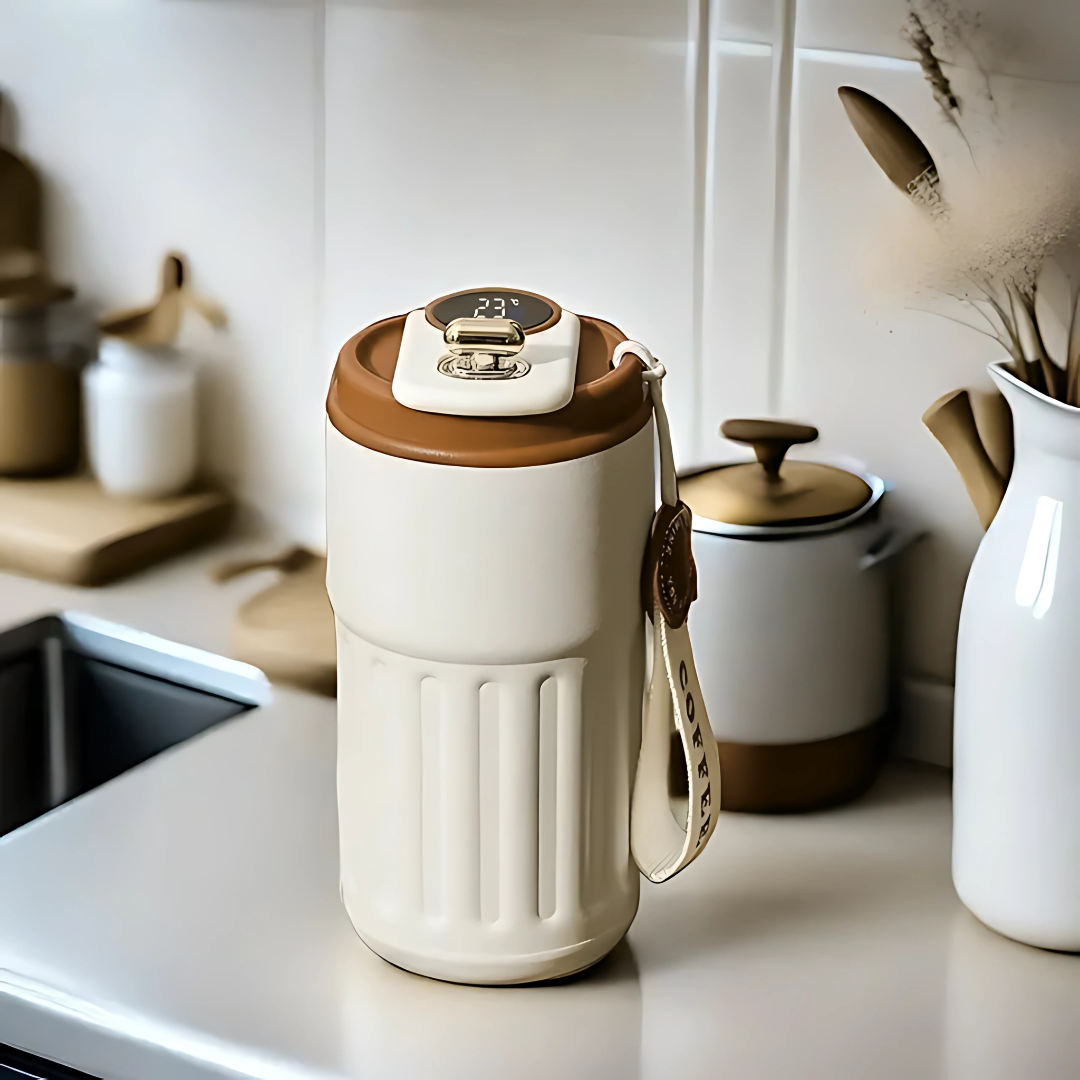 Taza con sensor ThermoPulse™ - Controla el calor de tu café, saborea cada instante como debe ser.
