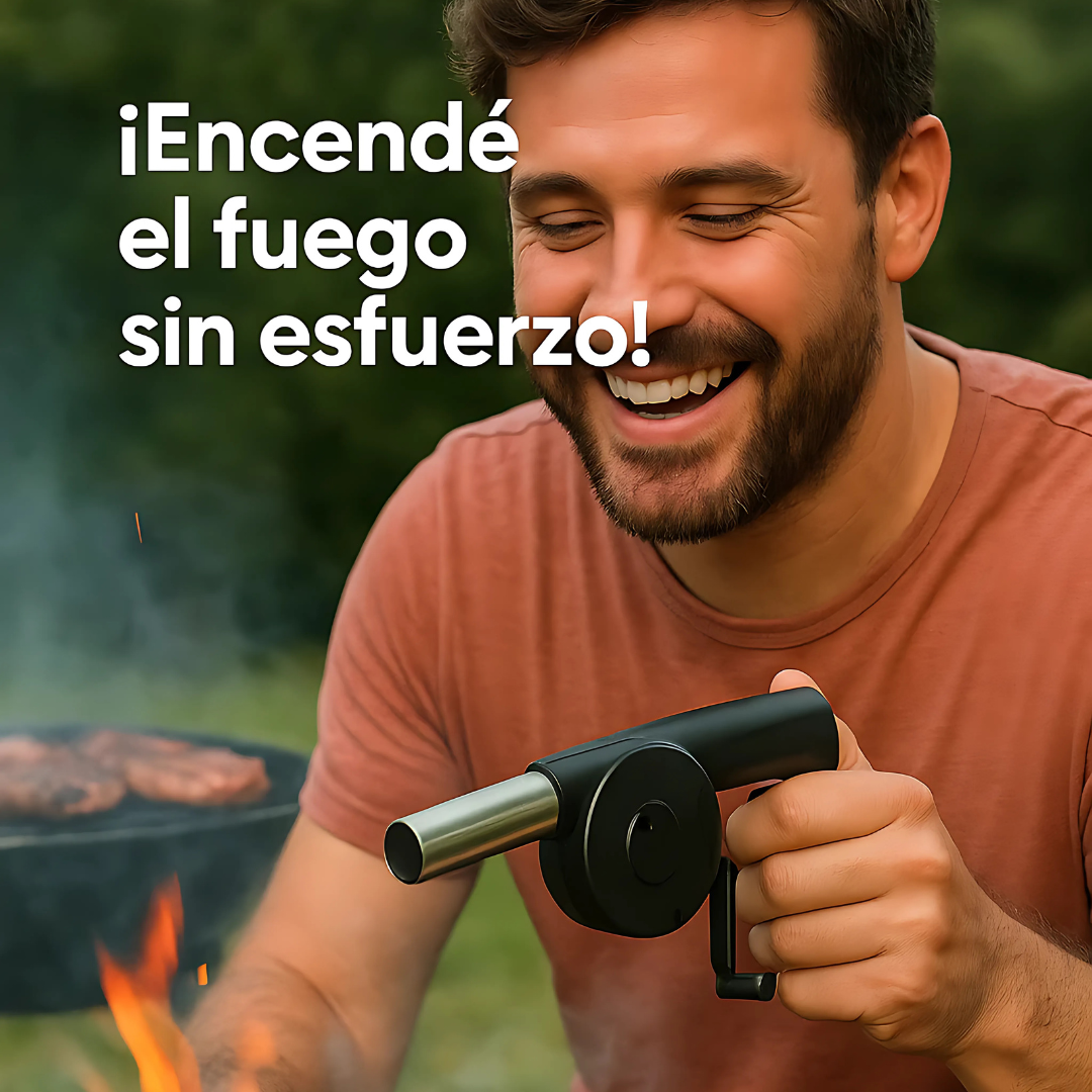 Soplador de Aire Manual Portátil – Enciende el fuego sin esfuerzo