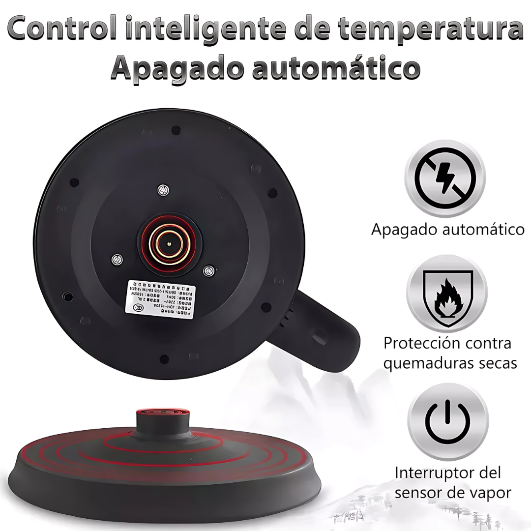 Tetera Eléctrica QuickBoil Pro - Eficiencia energética y seguridad en cada hervido.