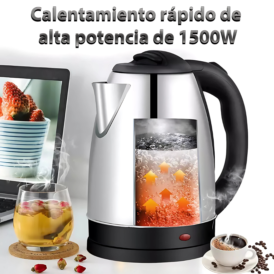 Tetera Eléctrica QuickBoil Pro - Eficiencia energética y seguridad en cada hervido.