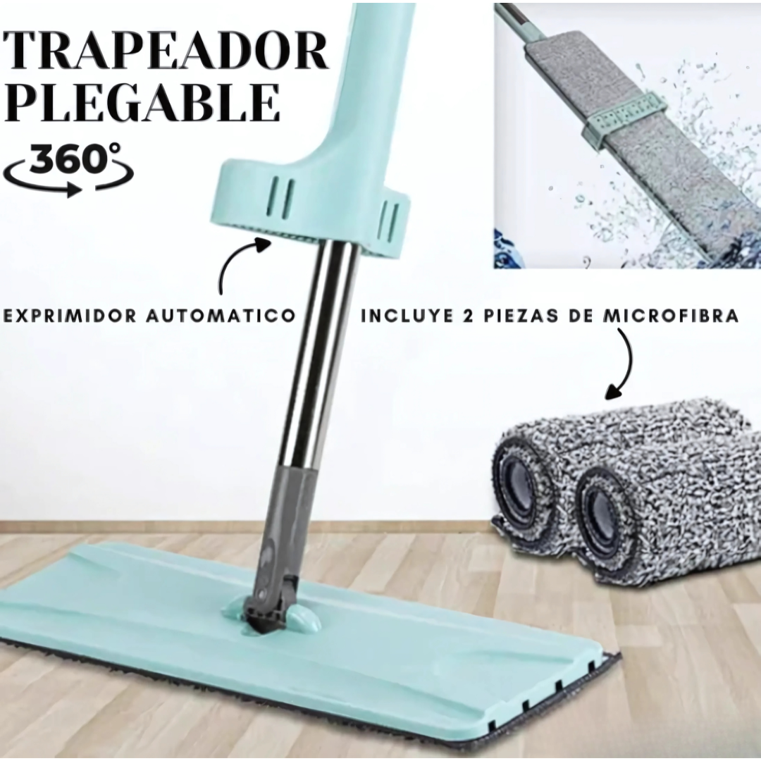 Trapero GlideMop Elite™ - Gira, limpia y seca en segundos: la forma inteligente de cuidar tu hogar.