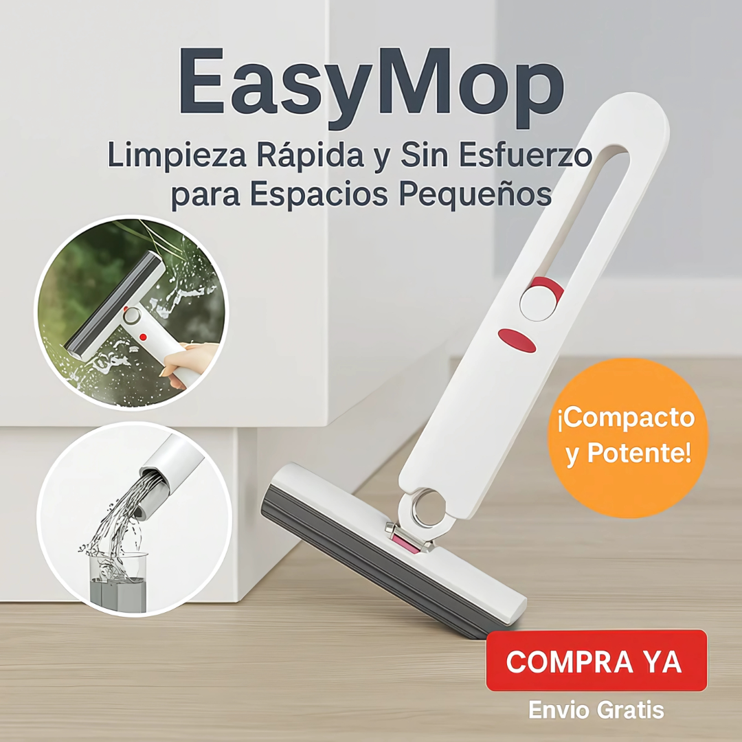 Mini Trapero EasyMop - Gira, escurre y olvida: limpieza sin complicaciones.