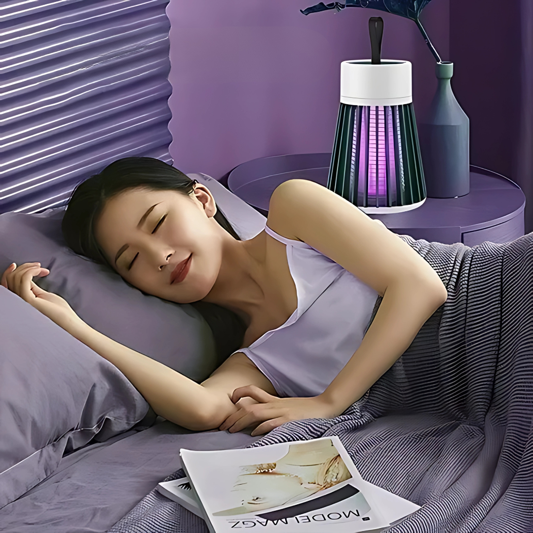 LÁMPARA ELÉCTRICA MATA MOSQUITOS – Protección silenciosa, noches tranquilas y cuidado para los más pequeños