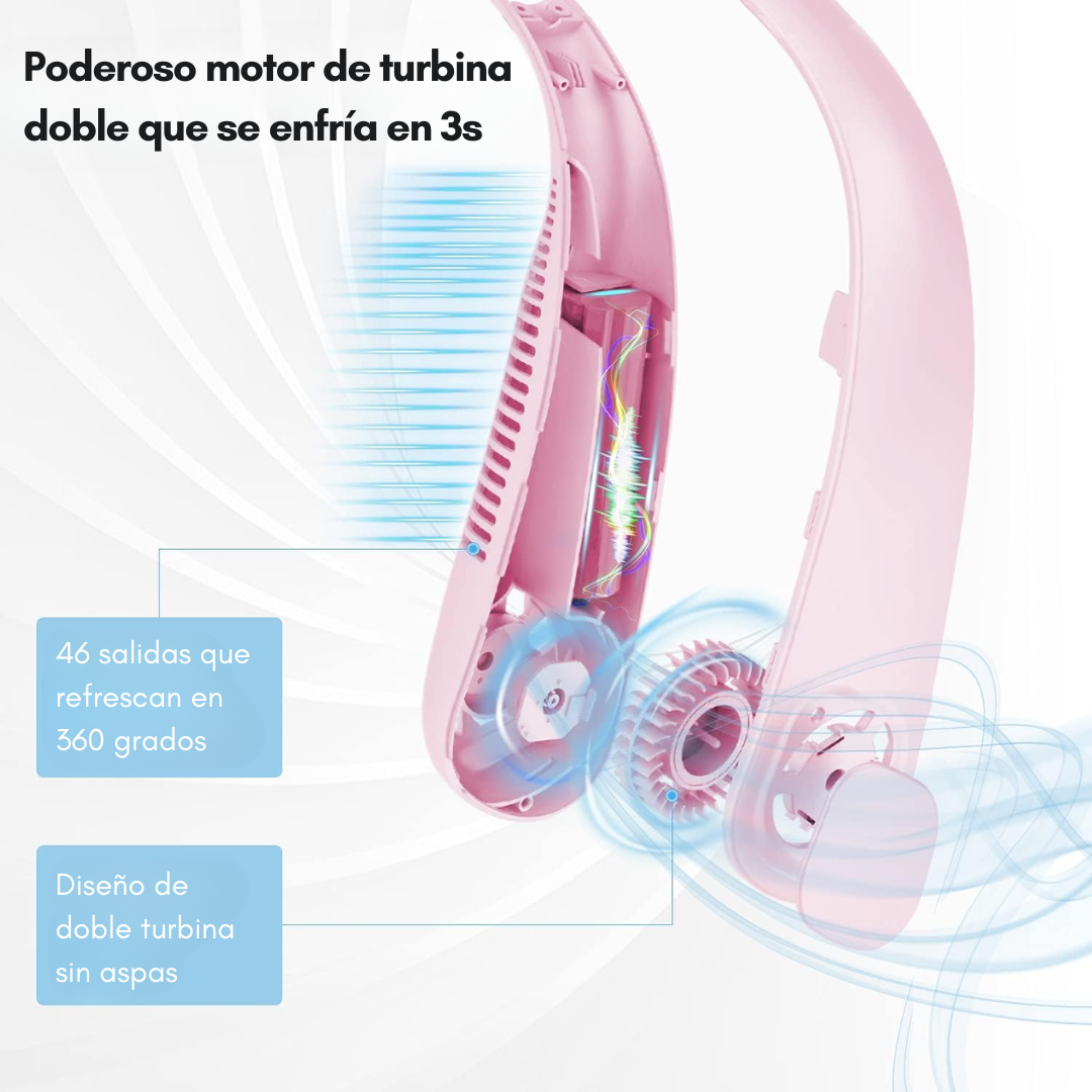 Ventilador BreezeBand - Comodidad y frescura alrededor de tu cuello.