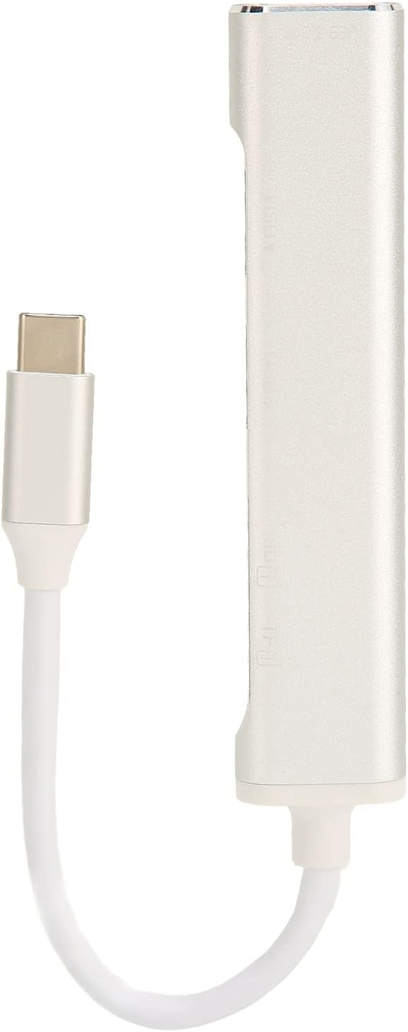 HUB TIPO C 5 EN 1 - (3 PUERTOS USB, 1 PUERTO SD, 1 PUERTO TF)